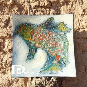 Đĩa sơn mài cá biển