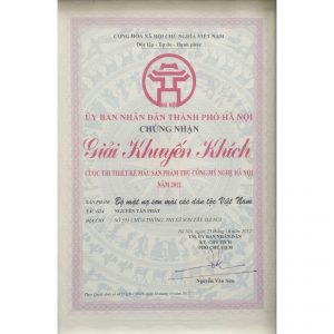 Giải khuyến khích cuộc thi thiết kế mẫu sản phẩm thủ công mỹ nghệ Hà Nội "Bộ mặt nạ sơn mài các dân tộc Việt Nam" - Nguyễn Tấn Phát