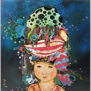 Tranh sơn mài tuổi thơ