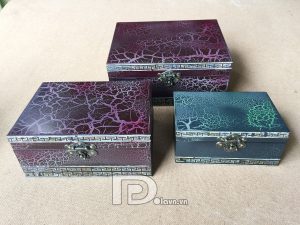 Boxes lacquered antique mosaic