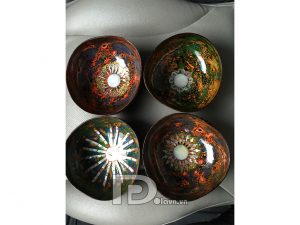 Coconut bowls and hand crafted lacquerware