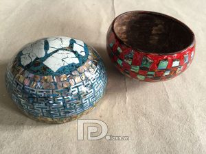 Coconut bowls and hand crafted lacquerware