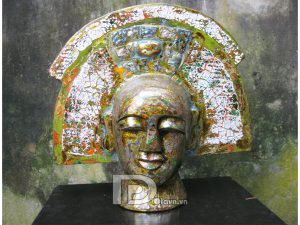 Lacquer mask ethnic girl